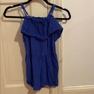 Girls Blue Romper